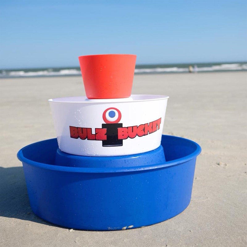 BULZiBUCKET Game by Water Sports - Beach, Tailgate, Camping, Yard, and Pool Games- Indoor/Outdoor Kids Toys - Pool Accessories Perfect for Family Game Night (Red/White/Blue) - Image 5